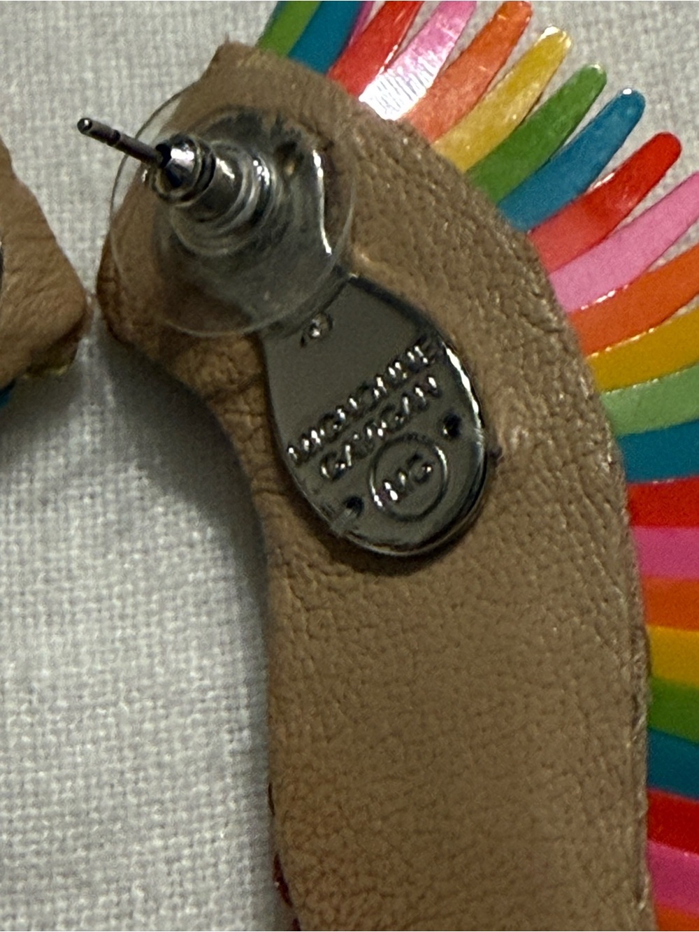 Mignonne Gavigan Rainbow Beaded Wing Earrings - Picture 7 of 12